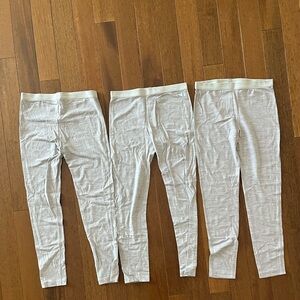 Icebreaker 100% merino wool kids thermal leggings sz 9-10 years/136-146 cm gray